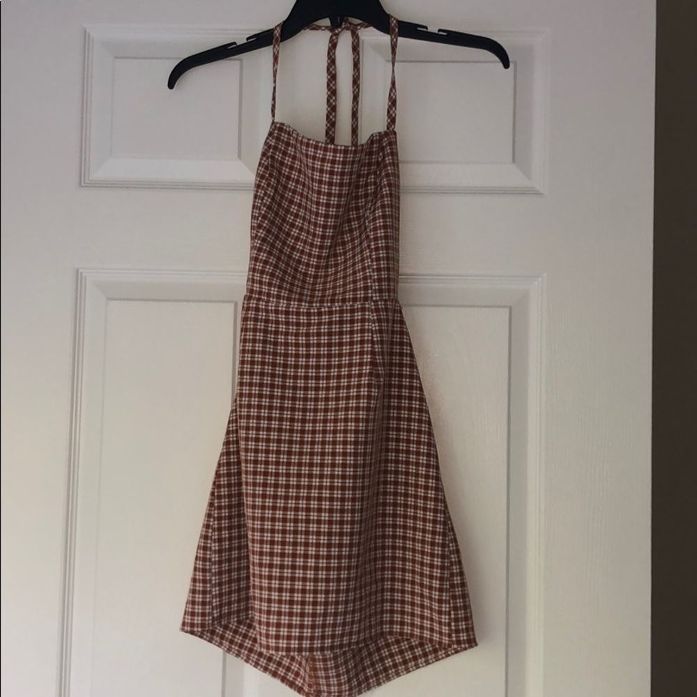 Halter/open back dress